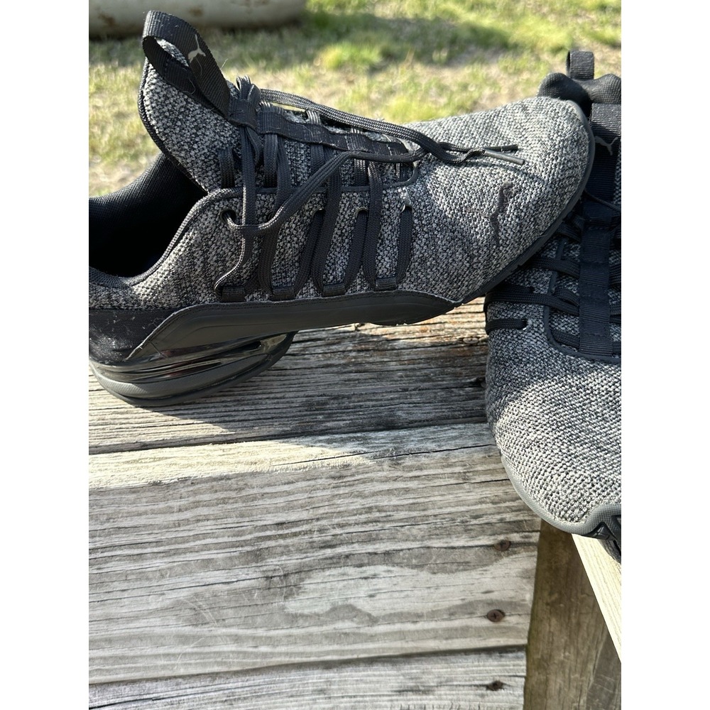PUMA Axelion Multi Black Castlerock Knit Athletic Sneaker 194947-01 Men